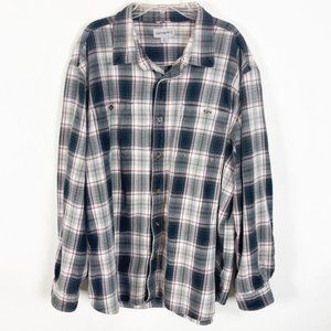 Carhartt Men's Long Sleeve Button Up Collared Flannel Size 2XL